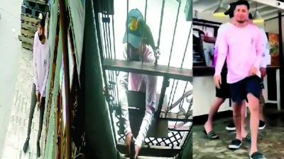 La Policía dice que logró identificar más rápido a Jorge Alberto Vásquez Núñez porque en un video de Tiktok aparece con una sudadera rosada, como la que se ve el día del asalto.