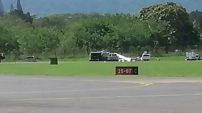 El accidente aéreo no dejó víctimas mortales ni daños mayores.