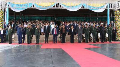 Este jueves 18 de diciembre se desarrolló la ceremonia oficial de cambio de mando de las Fuerzas Armadas en el Campo de Parada Marte, en Tegucigalpa.