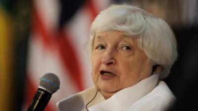 Imagen de archivo de la secretaria del Tesoro de Estados Unidos, Janet Yellen.