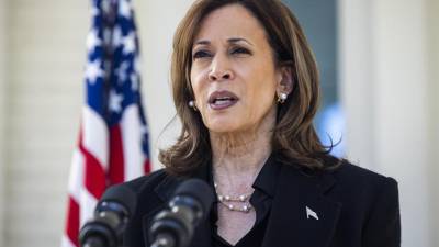 La vicepresidenta Kamala Harris evitó pronunciarse sobre el insulto de Biden a los seguidores de Trump.
