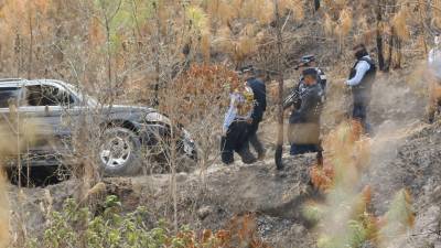 El director de la Policía Nacional, Gustavo Sánchez, llegó hasta la zona del enfrentamiento entre agentes de la Dirección Policial Anti Maras y Pandillas contra el Crimen Organizado (<b>Dipampco</b>) y del escuadrón Cobras contra supuestos miembros de la banda criminal “Los Soroguara”.