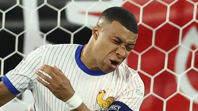 Mbappé fue sustituido en el minuto 90 del debut de Francia ante Austria en la Eurocopa 2024.