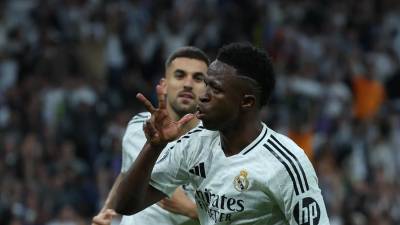 Vinicius fue el anotador de un triplete ante el Borussia Dortmund.