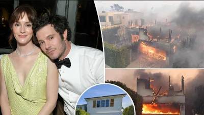 Los actores Leighton Meester y Adam Brody pierden su casa en incendio.