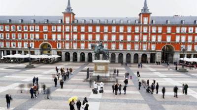 La famosa Plaza Mayor de Madrid