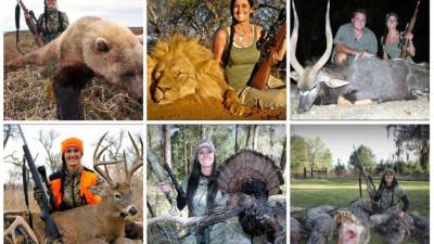 La cazadora de animales Melissa Bachman.