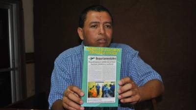 Walter Enrique Ulloa, durante la presentación de “Desarrollo de la Cultura en Siguatepeque 2014-2038”.