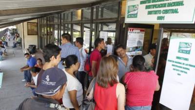 Instalaciones del Registro Nacional de las Personas en Tegucigalpa.