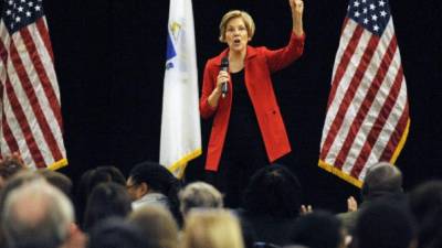 La senadora Elizabeth Warren contempla postular su candidatura presidencial para competir contra Trump en 2020./AFP.