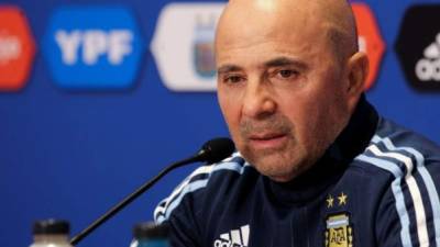 Jorge Sampaoli, DT de Argentina. FOTO EFE.