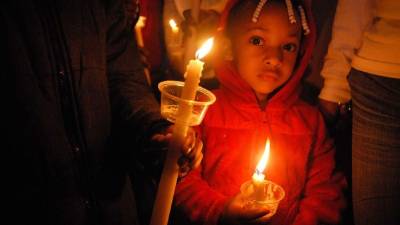 La vigilia por la salud de Bobbi Kristina.