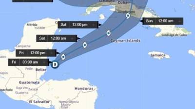 La depresión tropical Eta se ha alejado más de Honduras.