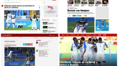 La prensa internacional destacó la victoria de la Sub-23 de Honduras en su debut en los Juegos Olímpicos de Río de Janeiro 2016 tras ganar 3-2 a Argelia.