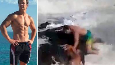 Un entrenador de fitness murió al intentar salvar a su compañera que saltó a aguas turbulentas en un resort de España, pero ambos fueron arrastrados por las gigantescas olas y fallecieron, informaron medios locales.