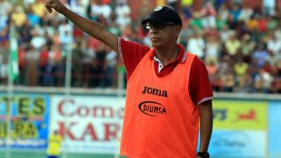 Jairo Ríos, durante el partido contra el Juticalpa FC.