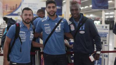 Alfredo Mejía, Jona Mejía y Rubilio Castillo viajaron con optimismo .