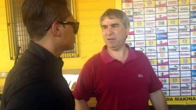 Mario Verdial, presidente del Real España, participó en la presentación de Ramón Núñez como nuevo jugador del equipo.