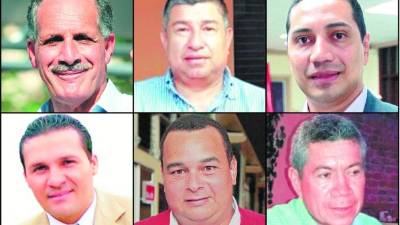 Nasry Asfura, Salomón Contreras, Osman Aguilar, Cárlenton Dávila, Jorge Aldana y Cristiano Marco Suazo.