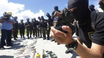 Armas de fuego, una granada, drogas y machetes, entre otros artículos, incautó la PM en la cárcel de Támara.