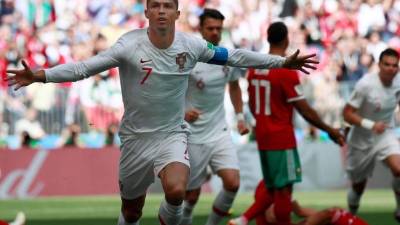 Cristiano Ronaldo anotó el único gol de la victoria en el minuto 4. FOTO EFE.