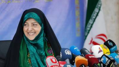 La vicepresidenta para Asuntos de la Mujer y de la Familia de Irán, Masumeh Ebtekar. EFE.