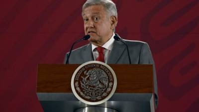 El presidente de México, Andrés Manuel López Orador. AFP