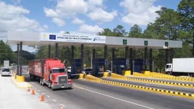 Se cobra peaje en la estación de Zambrano, Francisco Morazán.