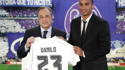 Florentino Pérez se encargó de presentar al jugador.