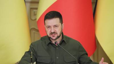 El presidente de Ucrania, Volodímir Zelenski.