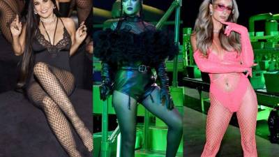La cantante Rihanna ha organizado un espectáculo de lujo para lanzar su colección de lencería a modo de 'performance,' en la que han participado las 'top' del mundo de la moda y actrices como Demi Moore, Paris Hilton, Bella Hadid, Cara Delevigne, por mencionar solo algunas. La animación musical conto con el talento de cantantes como Rosalía, Bad Bunny, Travis Scott, entre otros. Fotos: The Sun, Instagram.