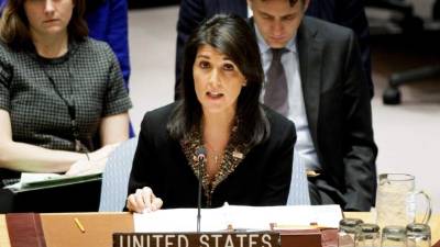 La embajadora estadounidense ante Naciones Unidas, Nikki Haley. EFE/Archivo