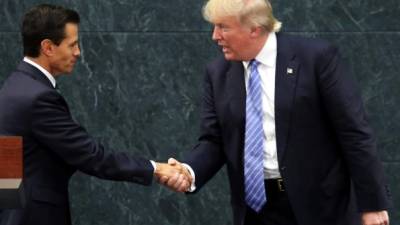 Trump y Peña Nieto se reunieron en México en agosto pasado.