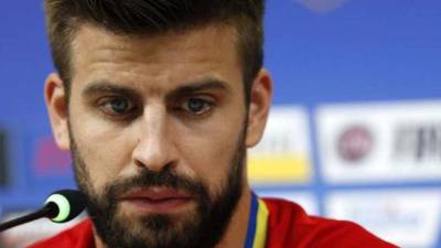 Piqué no ocultó su malestar por haber sido señalado.