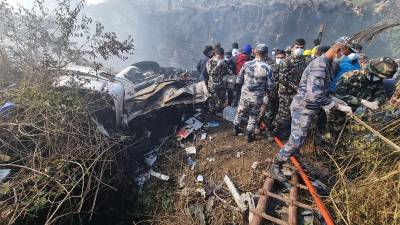 Lugar del centro de Nepal en el que se ha estrellado un avión de Yeti Airlines con más de setenta pasajeros.