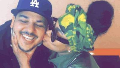 Rob Kardashian y Blac Chyna.