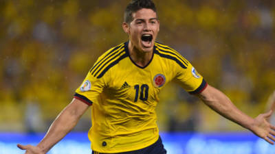 James Rodríguez le dio el triunfo a Colombia.