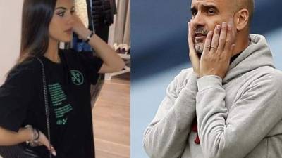 Escándalo en Inglaterra. María Guardiola, una de las hijas de Pep Guardiola, ha sico captado besándose con un destacado futbolista de la Premier League. Fotos Instagram y AFP.