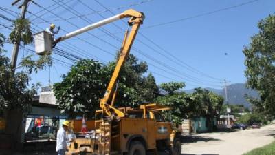 Cuadrillas de la Enee realizarán trabajos de mantenimiento en San Pedro Sula y Santa Bárbara.