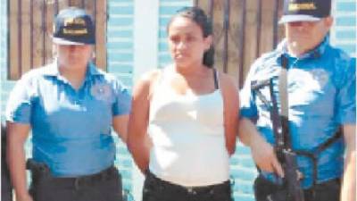 María Palma cayó en un operativo en Choluteca.