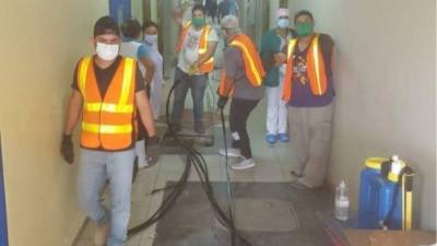 Los equipos de obreros están trabajando en los módulos 1, 2 y 3 para habilitarlos a partir de este mes como espacios para pacientes con COVID-19.