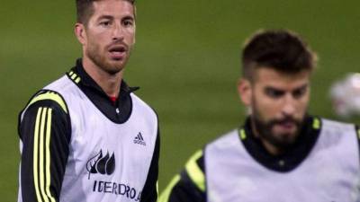 Sergio Ramos se ha hartado de su compañero en la selección española y central del Barcelona, Gerard Piqué.