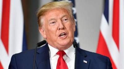 En la imagen, el presidente de Estados Unidos, Donald Trump. EFE/Neil Hall/Archivo