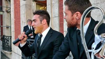 Esta es la imagen que subió Arbeloa a Twitter de Dani Carvajal.