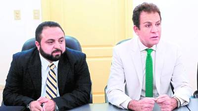 El diputado por Cortés Luis Redondo y el excandidato presidencial Salvador Nasralla