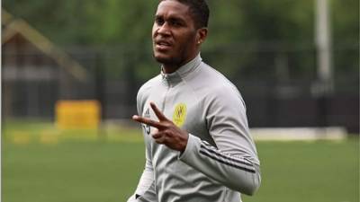 Brayan Beckeles, en un entrenamiento del Nashville SC, antes del viaje a Disney World en Orlando.