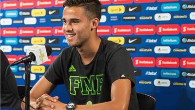 Diego Reyes en la rueda de prensa.