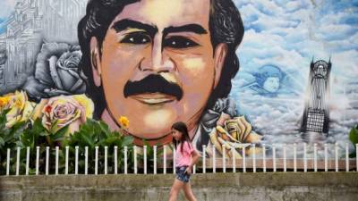 Fotografía tomada en el barrio Pablo Escobar en Medellín, Colombia. AFP