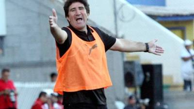 Héctor Vargas durante el partido contra el Juticalpa.