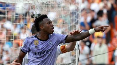 Vinicius confrontó a los aficionados que le insultaban el pasado domingo en el estadio Mestalla.